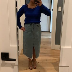 Midi Denim Skirt by Juicy Couture